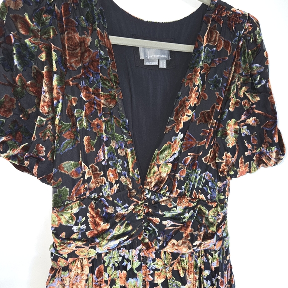 Anthropologie Multicolor Velvet Maxi Dress - Picture 4 of 7
